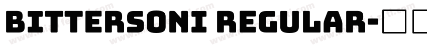 Bittersoni Regular字体转换
